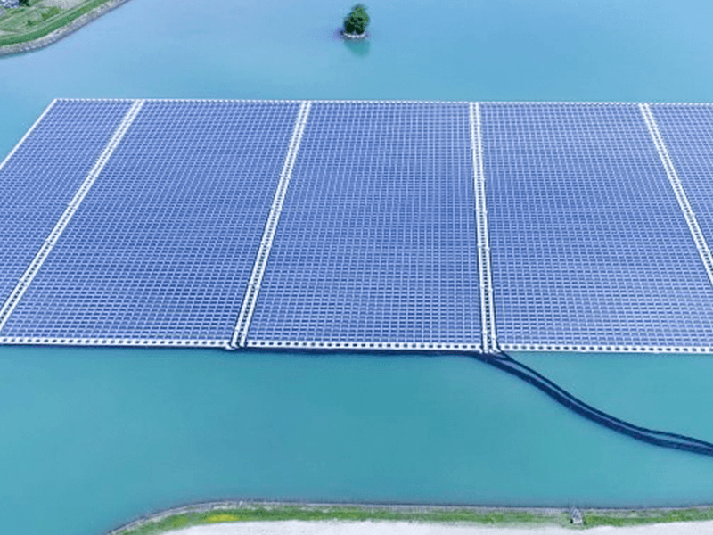 Schwimmende Plattform für Solarenergie